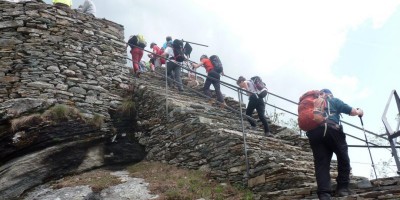 IL SANTUARIO DI SANTA CRISTINA 1340 m, TRUC RIVALSA 1402 m e IL COLLE RIVALSA 1317 m  - 06-05-2018 ESCURSIONISMO ESTIVO 