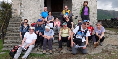IL SANTUARIO DI SANTA CRISTINA 1340 m, TRUC RIVALSA 1402 m e IL COLLE RIVALSA 1317 m  - 06-05-2018 ESCURSIONISMO ESTIVO 