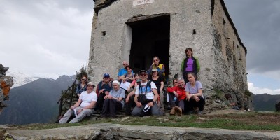 IL SANTUARIO DI SANTA CRISTINA 1340 m, TRUC RIVALSA 1402 m e IL COLLE RIVALSA 1317 m  - 06-05-2018 ESCURSIONISMO ESTIVO 