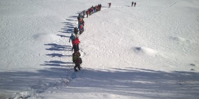 Pian dell'Alpe 1850 m - 17-01-2016 ESCURSIONISMO INVERNALE 1 uscita di escursionismo invernale con racchette - Val Chisone - foto di Carlo Santoiemma
