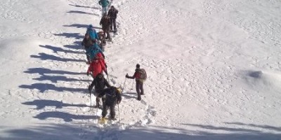 Pian dell'Alpe 1850 m - 17-01-2016 ESCURSIONISMO INVERNALE 1 uscita di escursionismo invernale con racchette - Val Chisone - foto di Carlo Santoiemma