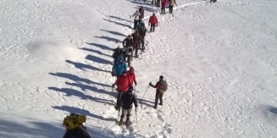 Pian dell'Alpe 1850 m - 17-01-2016 ESCURSIONISMO INVERNALE 1 uscita di escursionismo invernale con racchette - Val Chisone - foto di Carlo Santoiemma