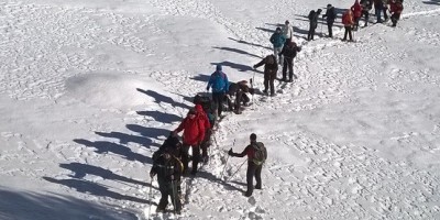 Pian dell'Alpe 1850 m - 17-01-2016 ESCURSIONISMO INVERNALE 1 uscita di escursionismo invernale con racchette - Val Chisone - foto di Franco Griffone