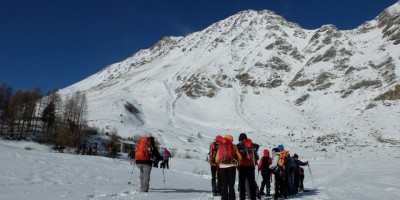 Pian dell'Alpe 1850 m - 17-01-2016 ESCURSIONISMO INVERNALE 1 uscita di escursionismo invernale con racchette - Val Chisone - foto di Ugo Caponetto