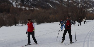 4a LEZIONE CORSO a Nevache (Valle Clarée - Francia) - 16-02-2020 SCI DI FONDO 