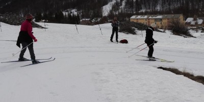 4a LEZIONE CORSO a Nevache (Valle Clarée - Francia) - 16-02-2020 SCI DI FONDO 