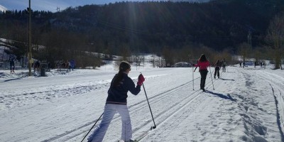 1a LEZIONE CORSO a Ghigo di Prali - Val Germanasca (TO) - 12-01-2020 SCI DI FONDO 