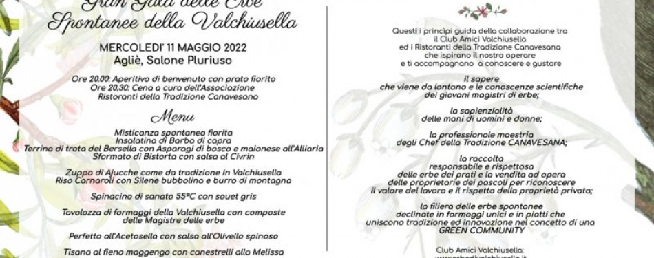 Gran Galà delle Erbe Spontanee della Valchiusella