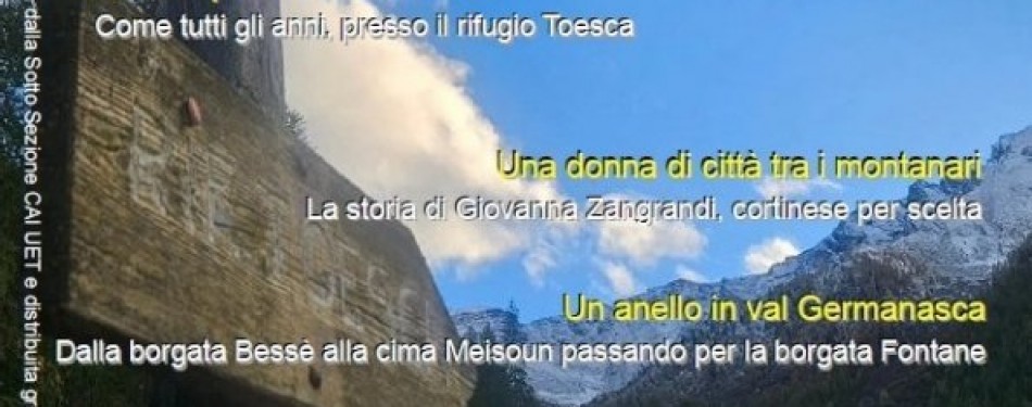 Scarica e Leggi la TUA rivista di Escursionismo di NOVEMBRE (Ultima News)